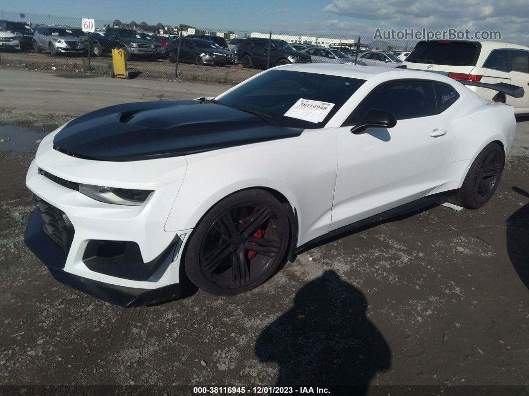 2018 Chevrolet Camaro Zl1 White vin: 1G1FJ1R62J0124639