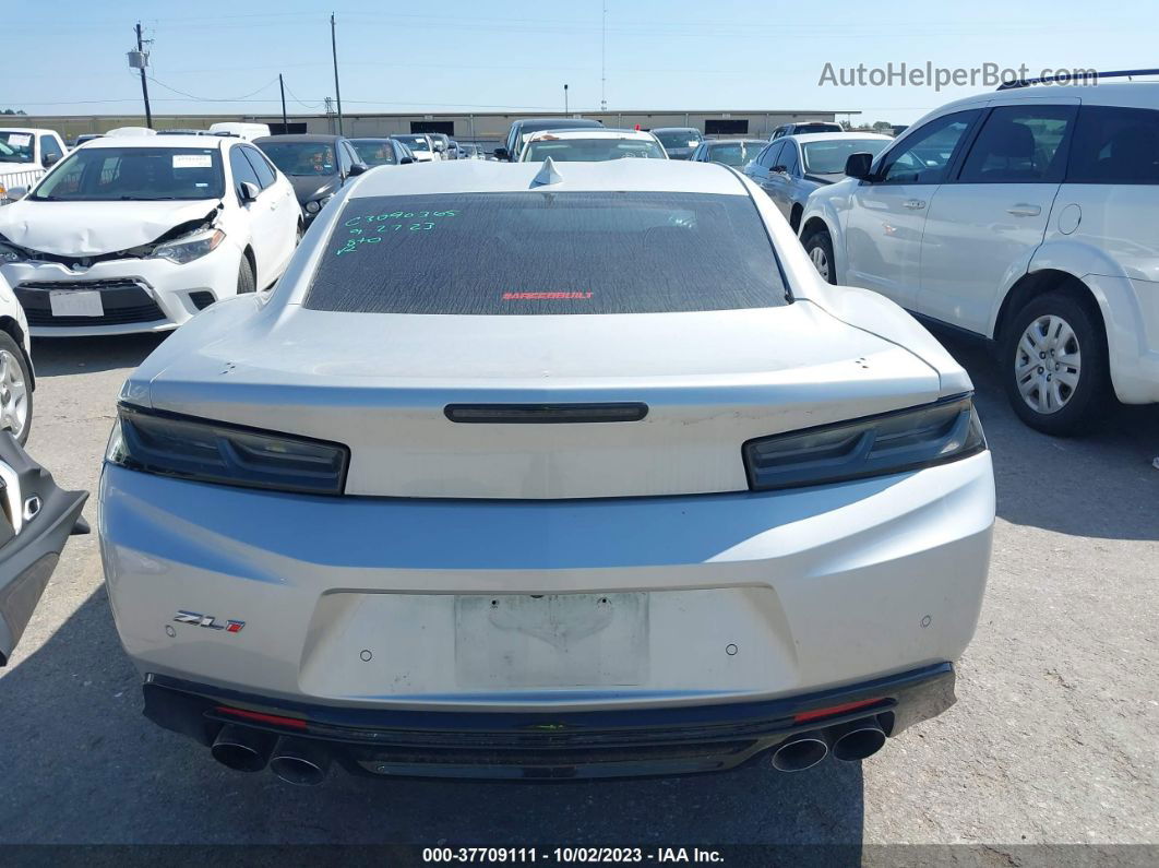 2018 Chevrolet Camaro Zl1 Silver vin: 1G1FJ1R63J0129638