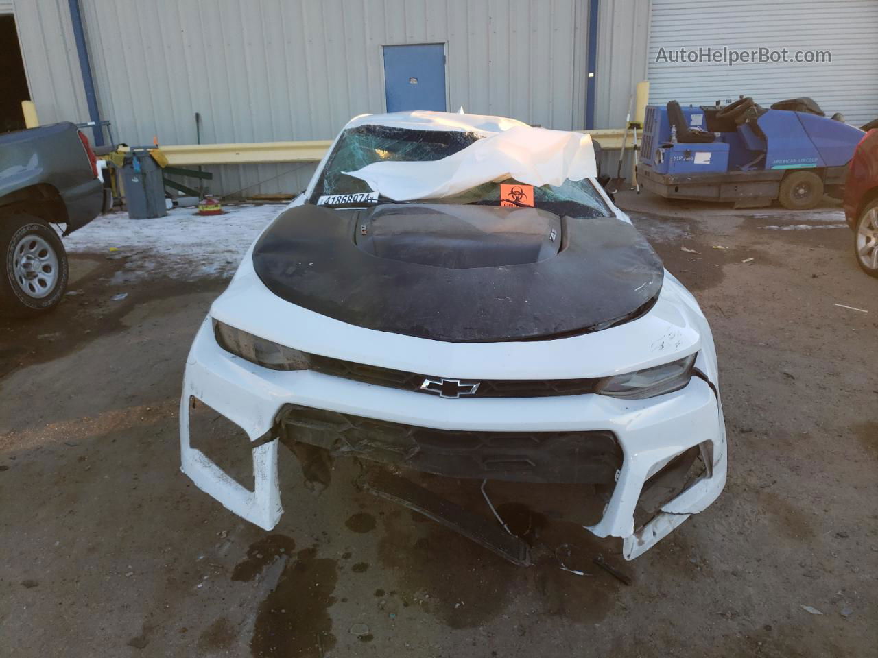 2018 Chevrolet Camaro Zl1 White vin: 1G1FJ1R63J0174207