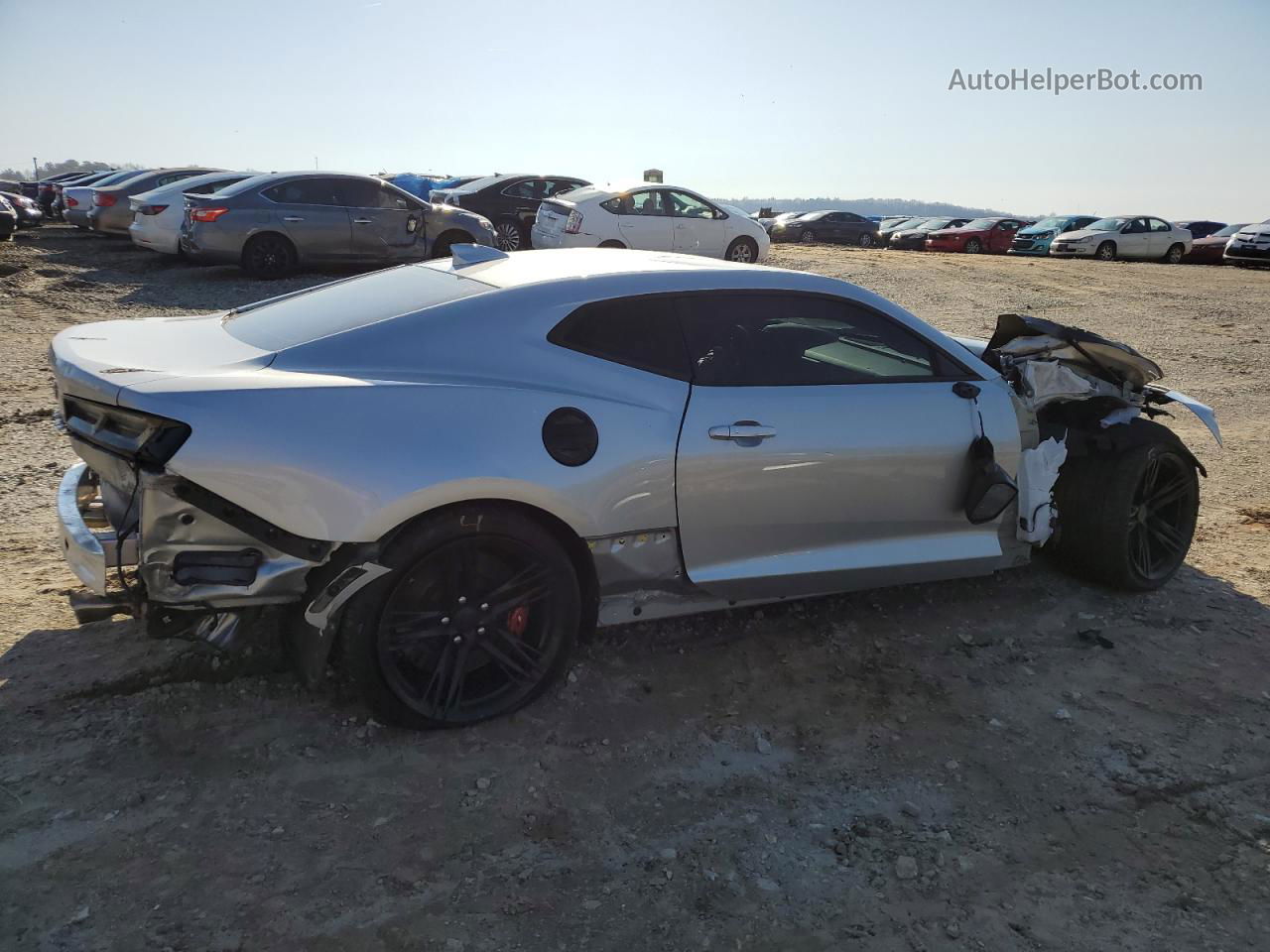 2018 Chevrolet Camaro Zl1 Silver vin: 1G1FJ1R64J0133827