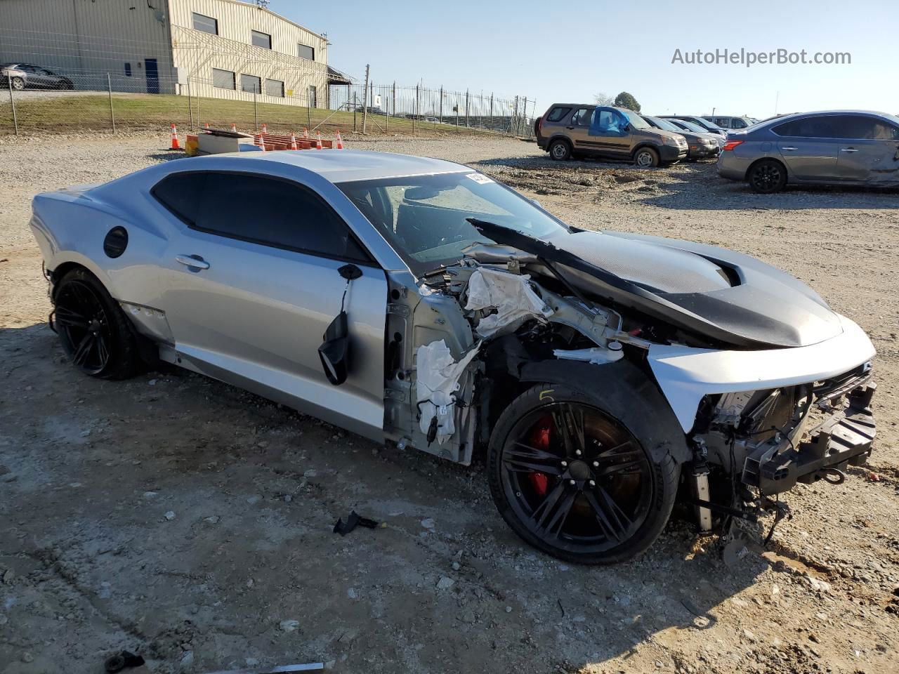 2018 Chevrolet Camaro Zl1 Silver vin: 1G1FJ1R64J0133827