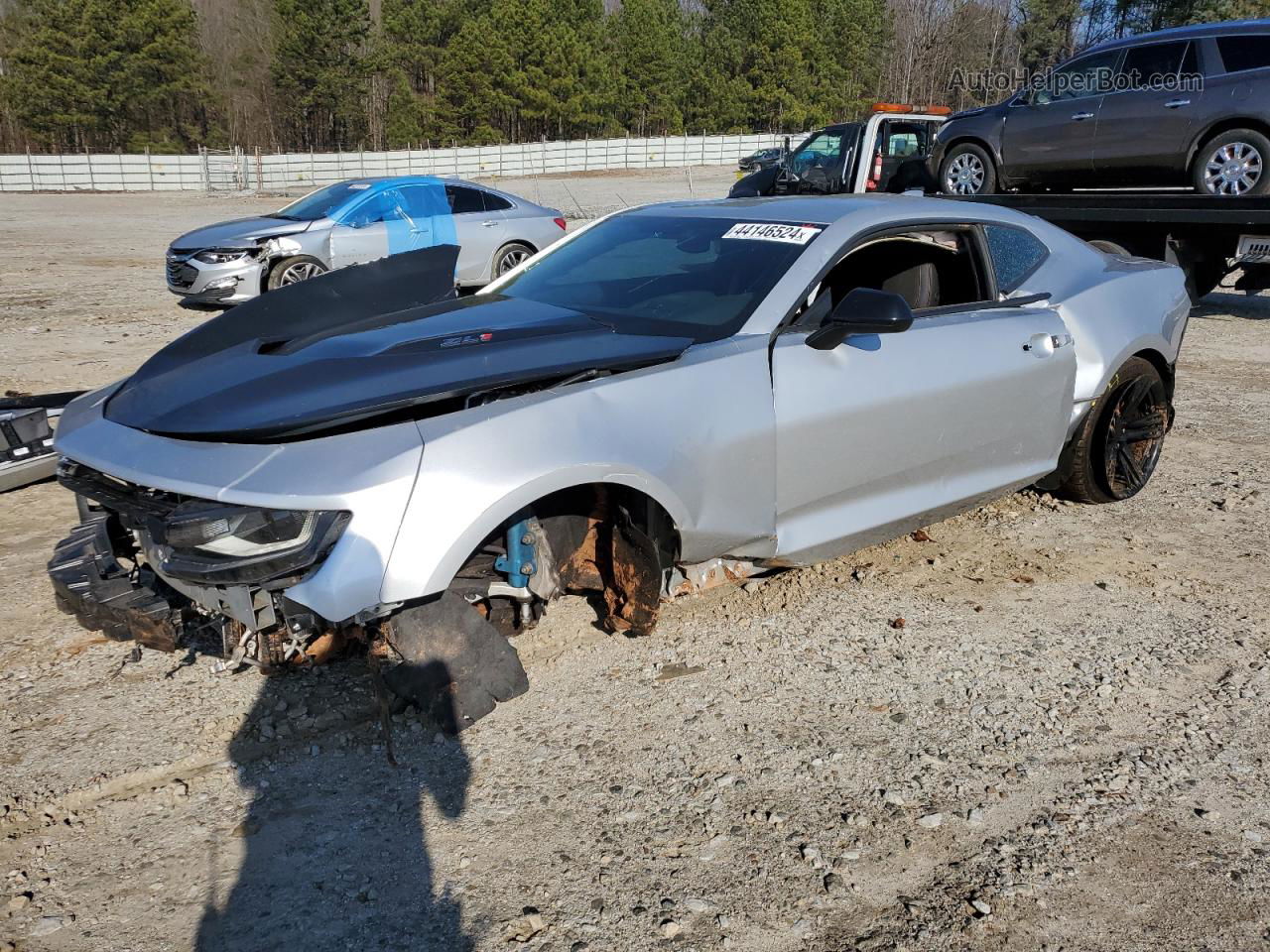 2018 Chevrolet Camaro Zl1 Silver vin: 1G1FJ1R64J0133827