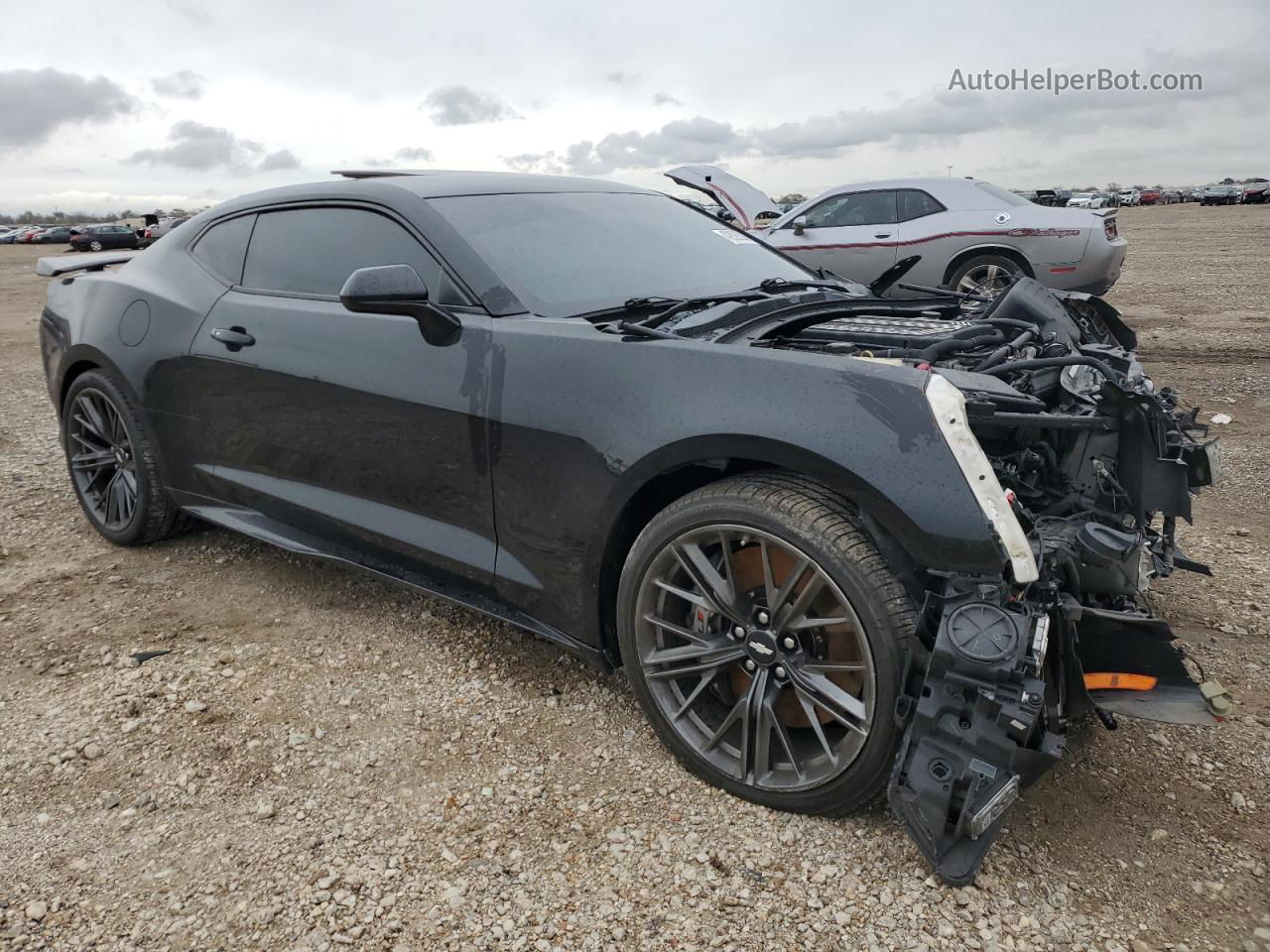 2017 Chevrolet Camaro Zl1 Black vin: 1G1FJ1R65H0181380