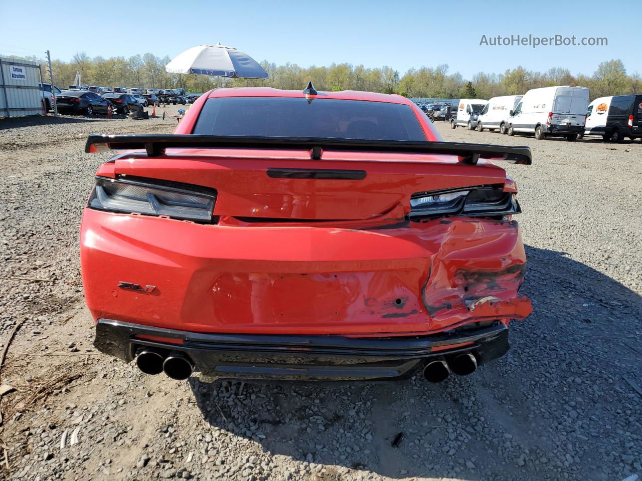 2017 Chevrolet Camaro Zl1 Red vin: 1G1FJ1R66H0174731