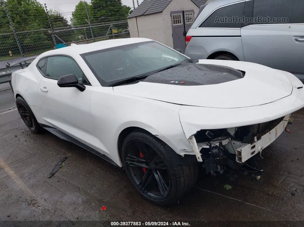 2018 Chevrolet Camaro Zl1 White vin: 1G1FJ1R68J0157466