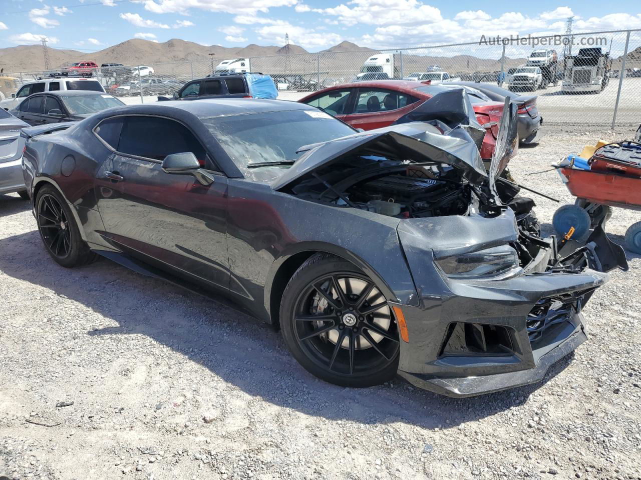 2017 Chevrolet Camaro Zl1 Charcoal vin: 1G1FK1R62H0204594