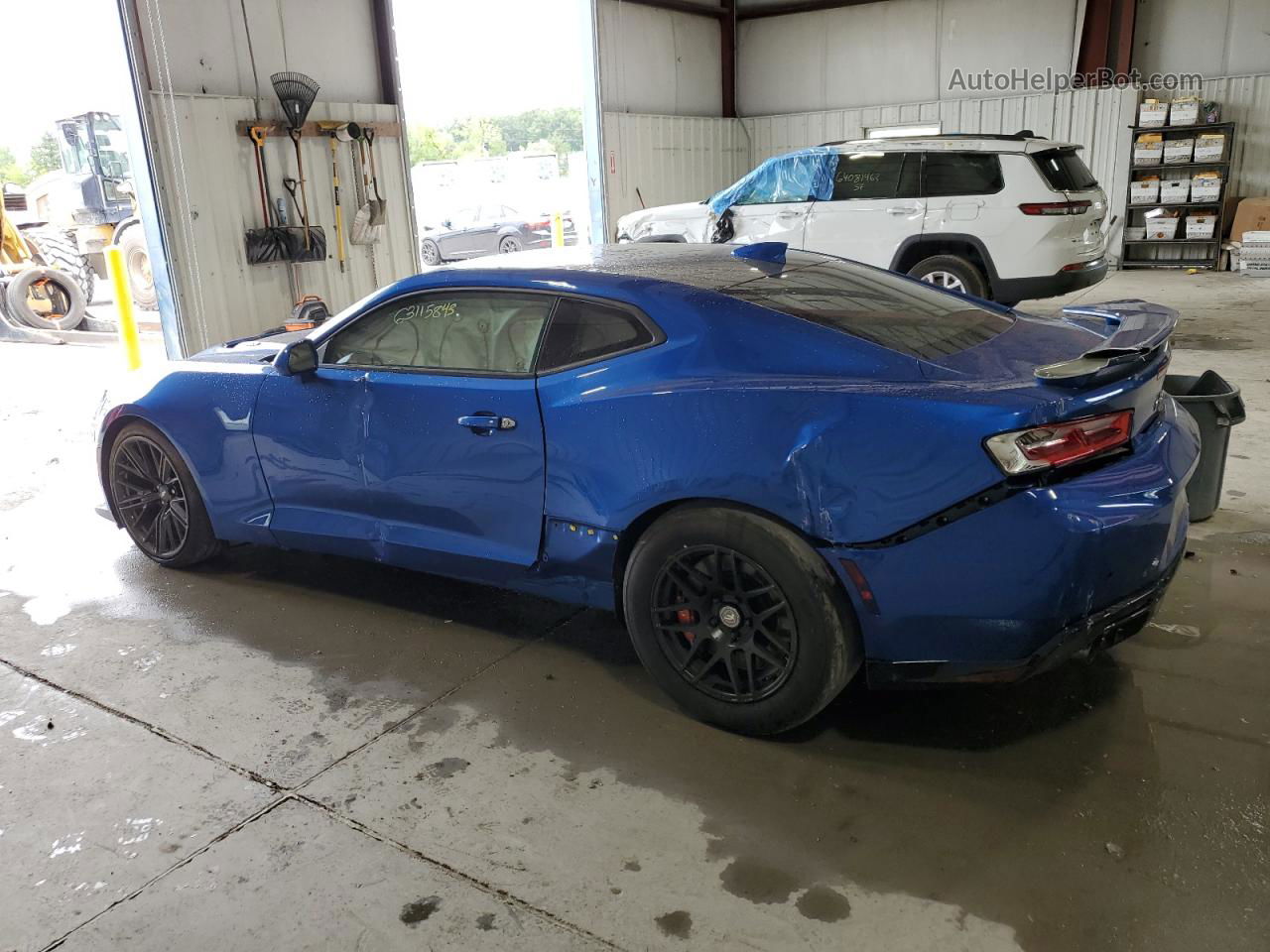 2018 Chevrolet Camaro Zl1 Blue vin: 1G1FK1R62J0105599