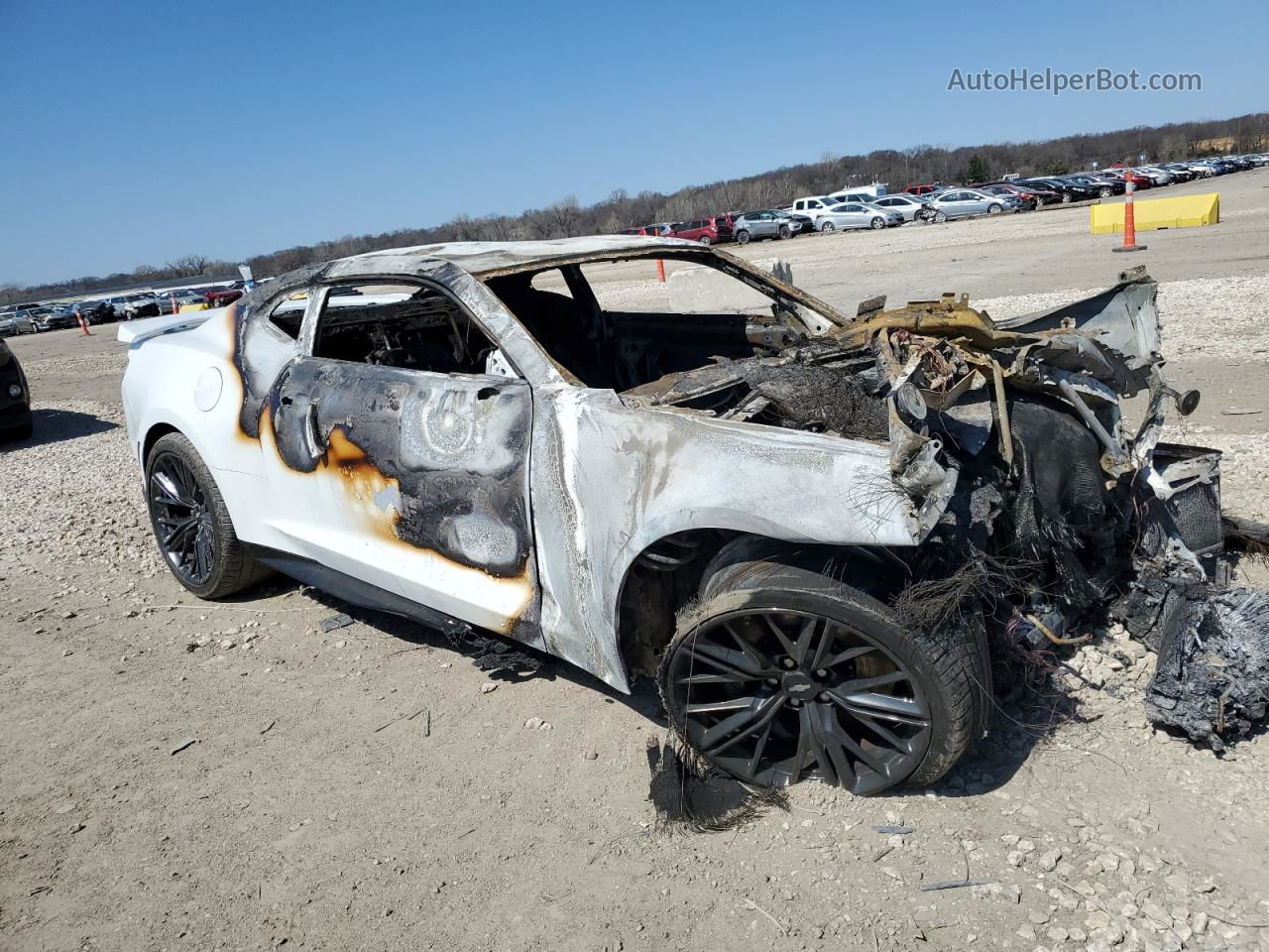 2018 Chevrolet Camaro Zl1 White vin: 1G1FK1R62J0147674