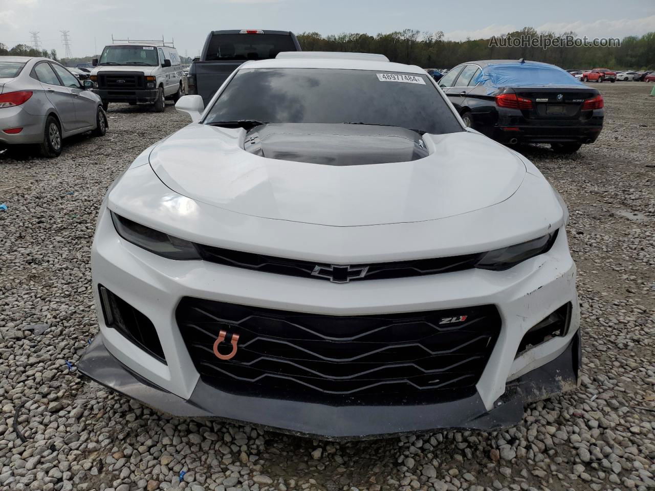 2018 Chevrolet Camaro Zl1 White vin: 1G1FK1R63J0117986