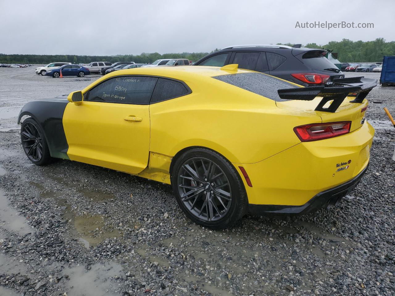 2018 Chevrolet Camaro Zl1 Желтый vin: 1G1FK1R65J0136507