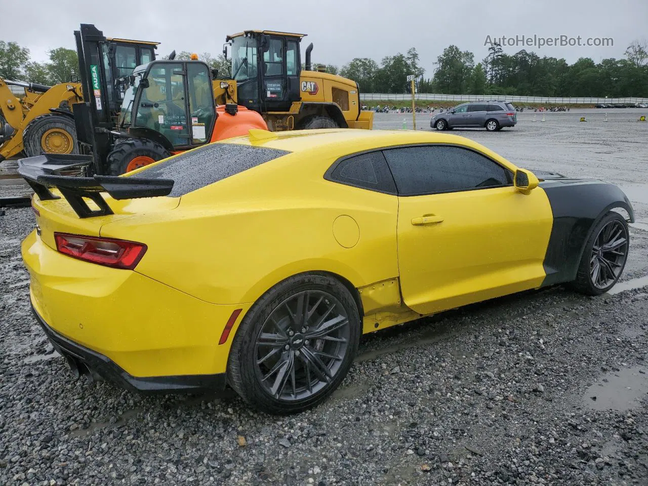 2018 Chevrolet Camaro Zl1 Желтый vin: 1G1FK1R65J0136507