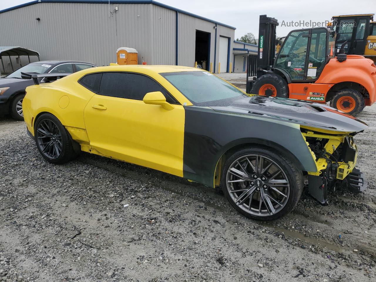 2018 Chevrolet Camaro Zl1 Желтый vin: 1G1FK1R65J0136507