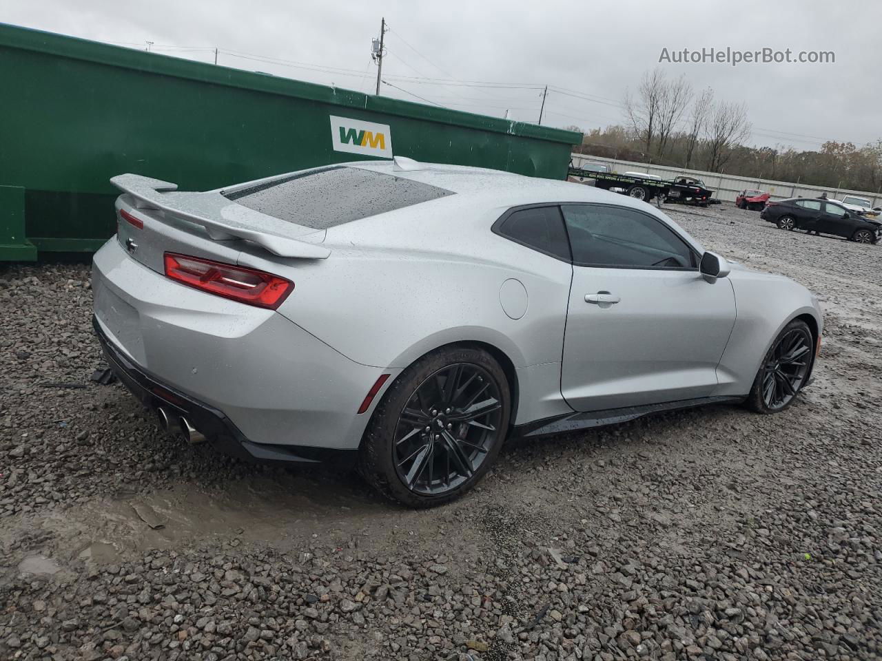 2018 Chevrolet Camaro Zl1 Silver vin: 1G1FK1R66J0142655