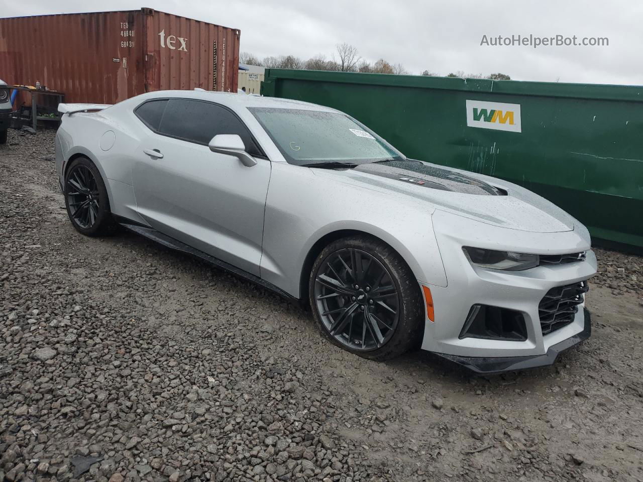 2018 Chevrolet Camaro Zl1 Серебряный vin: 1G1FK1R66J0142655