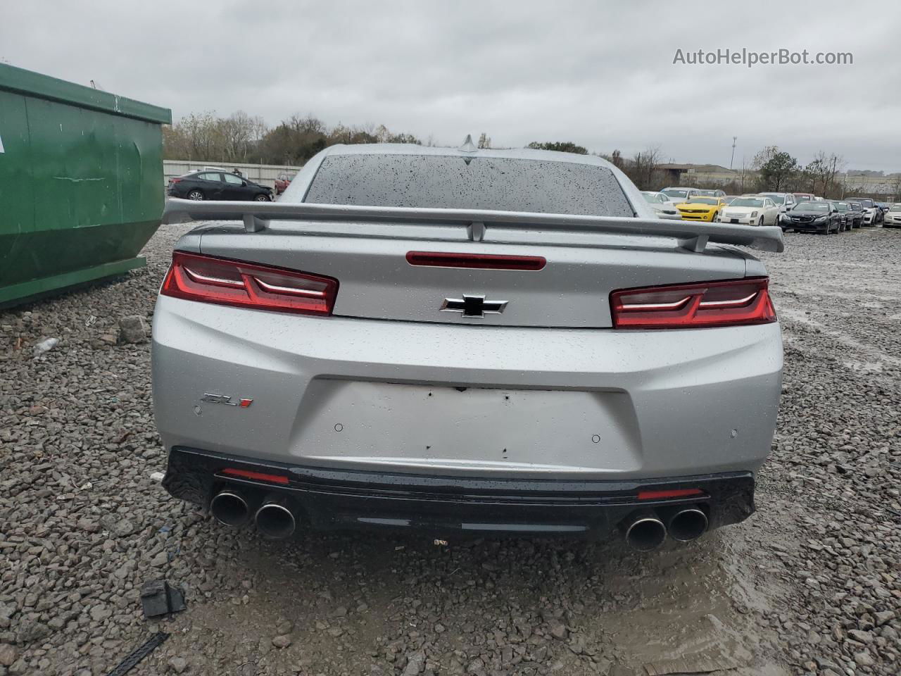 2018 Chevrolet Camaro Zl1 Silver vin: 1G1FK1R66J0142655