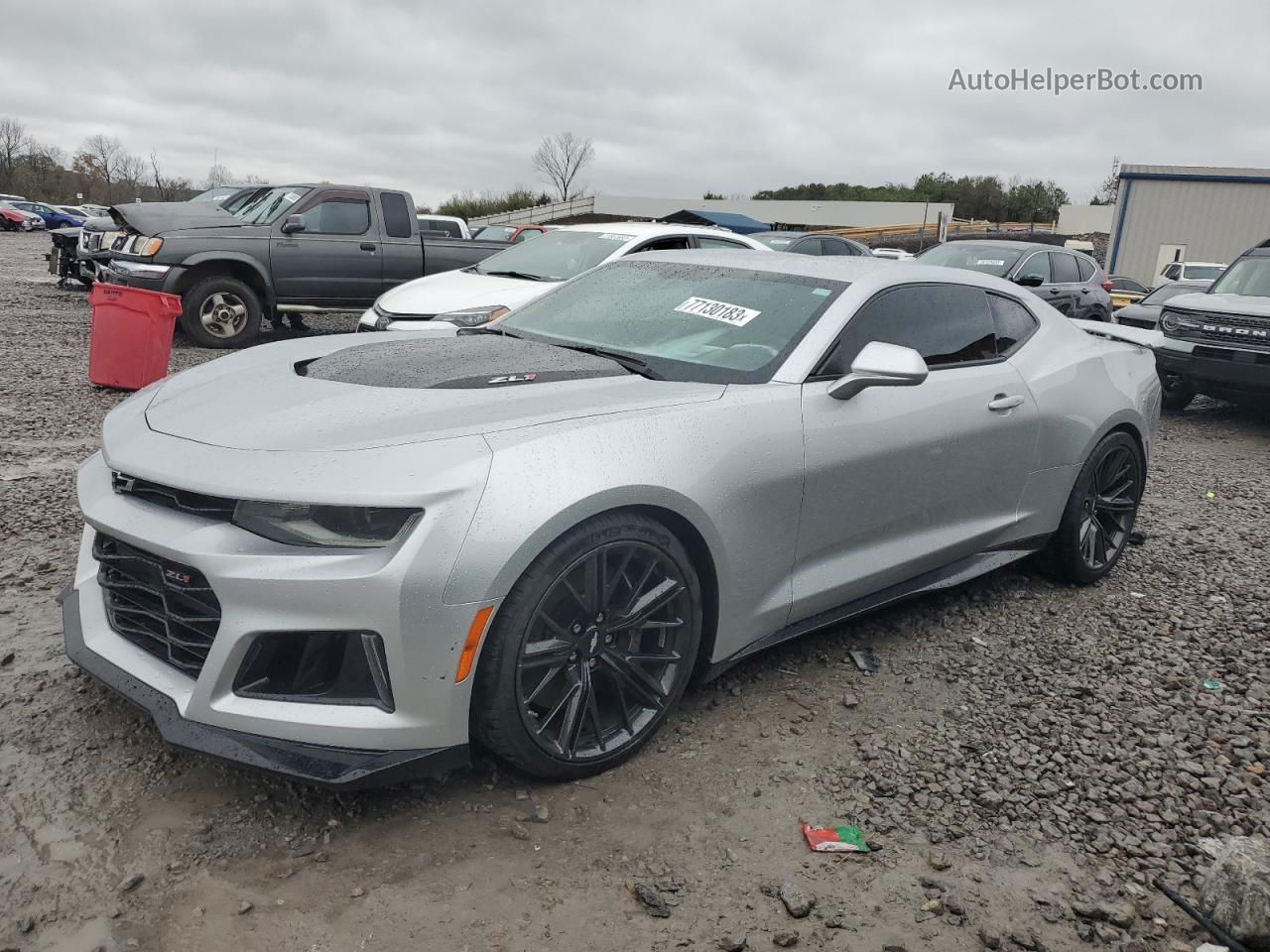 2018 Chevrolet Camaro Zl1 Silver vin: 1G1FK1R66J0142655