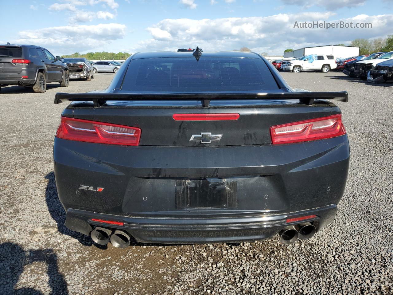 2018 Chevrolet Camaro Zl1 Black vin: 1G1FK1R66J0176529