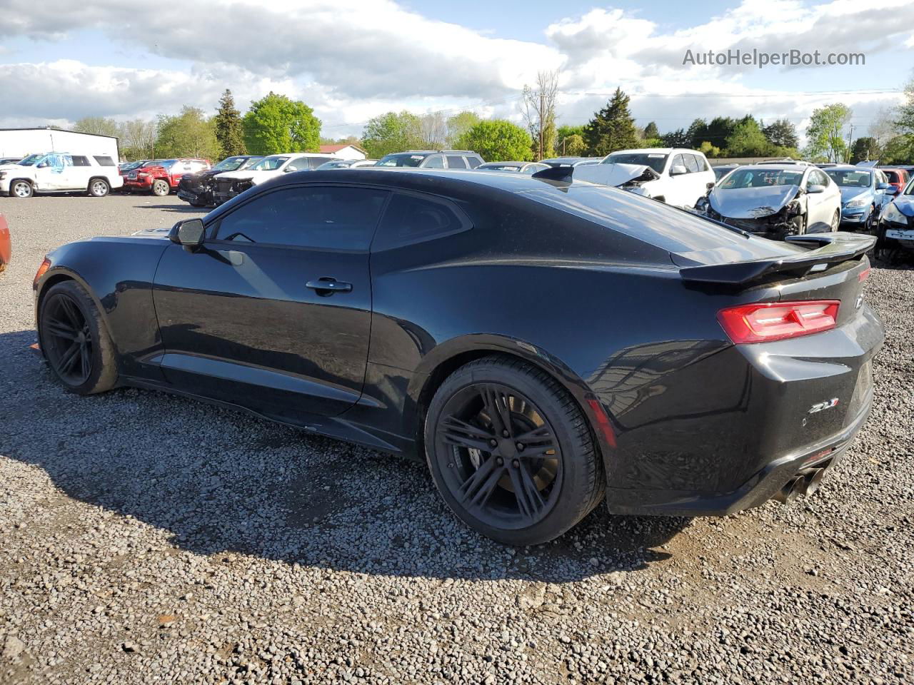 2018 Chevrolet Camaro Zl1 Black vin: 1G1FK1R66J0176529