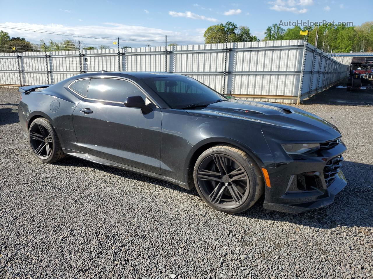 2018 Chevrolet Camaro Zl1 Black vin: 1G1FK1R66J0176529