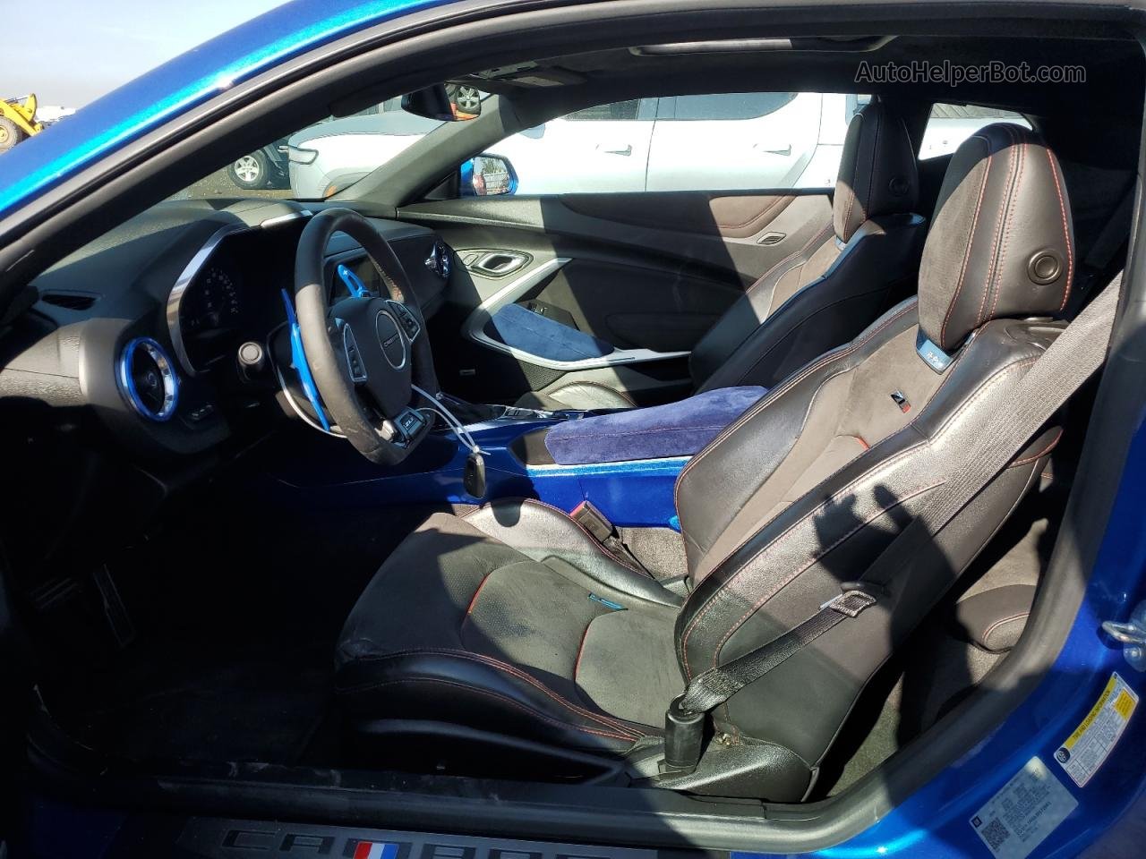 2018 Chevrolet Camaro Zl1 Blue vin: 1G1FK1R68J0172661