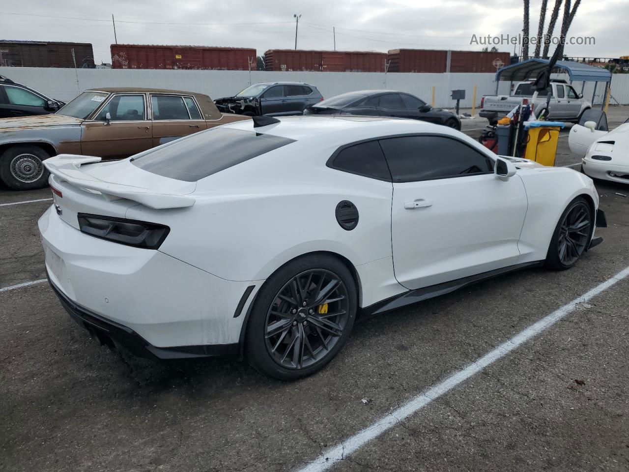 2018 Chevrolet Camaro Zl1 White vin: 1G1FK1R6XJ0128113