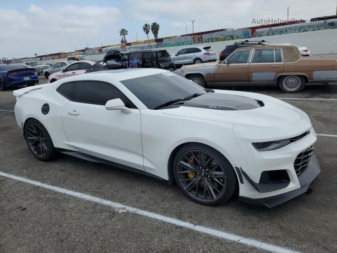 2018 Chevrolet Camaro Zl1 White vin: 1G1FK1R6XJ0128113