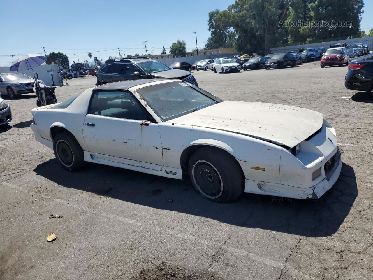 1991 Chevrolet Camaro Rs White vin: 1G1FP23E1ML120234