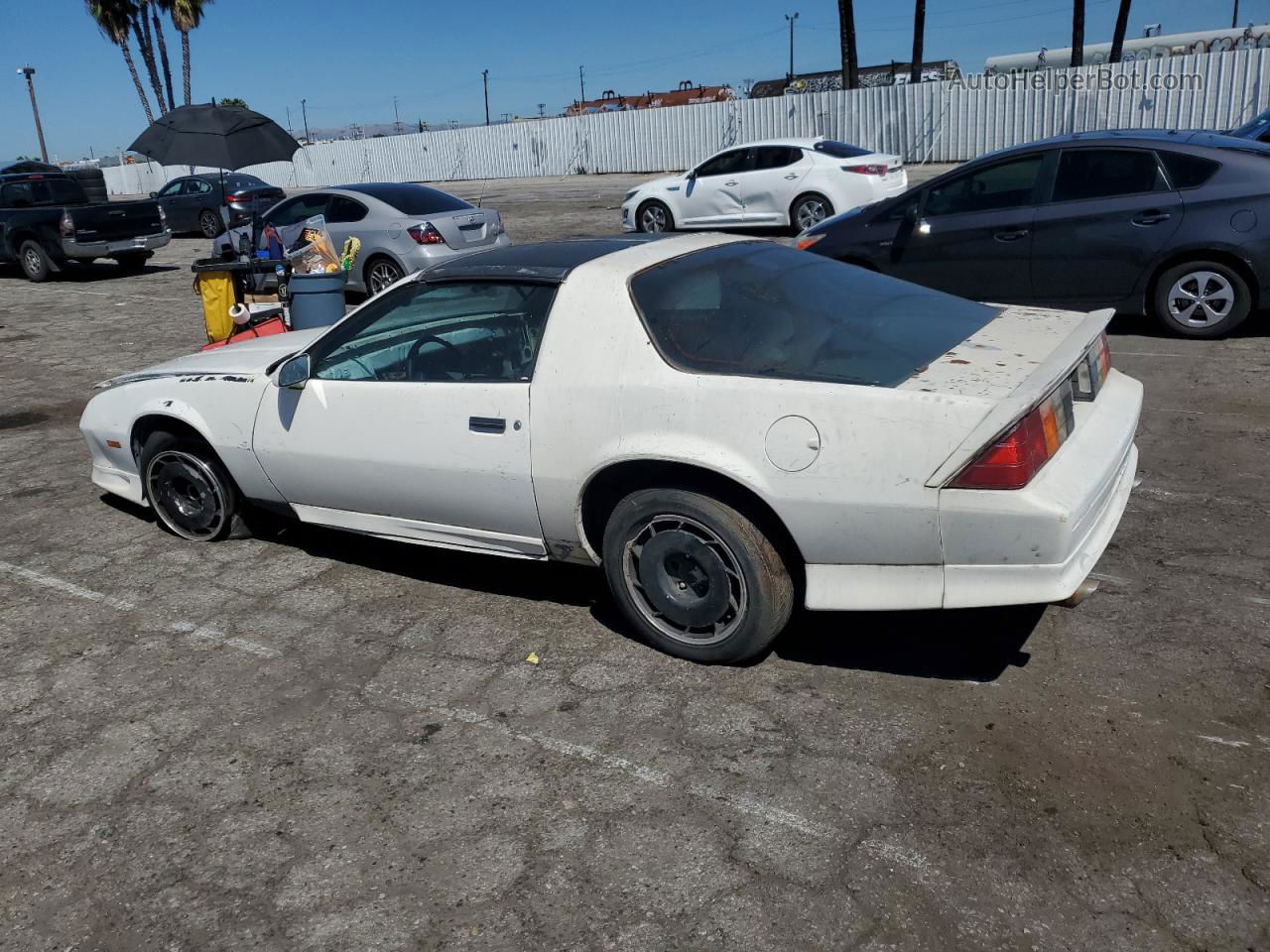 1991 Chevrolet Camaro Rs White vin: 1G1FP23E1ML120234