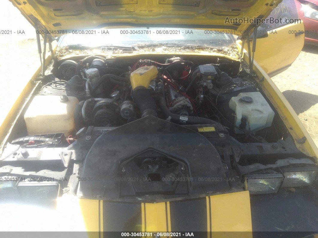 1991 Chevrolet Camaro Rs Yellow vin: 1G1FP23E1ML149331