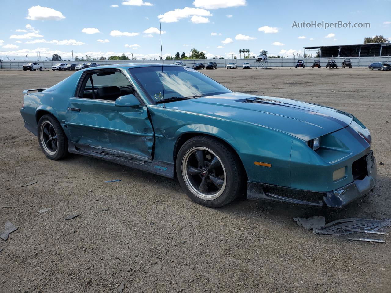 1991 Chevrolet Camaro Rs Turquoise vin: 1G1FP23E3ML165367