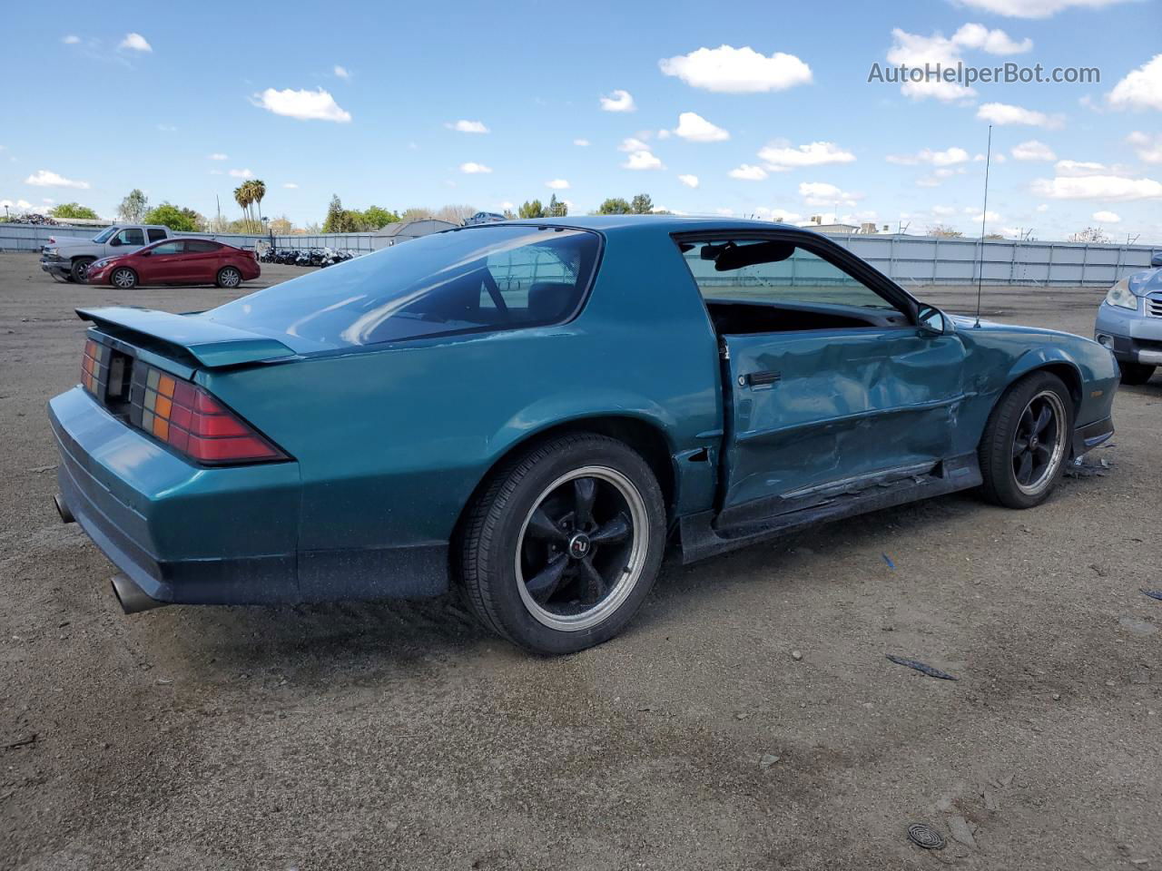 1991 Chevrolet Camaro Rs Turquoise vin: 1G1FP23E3ML165367