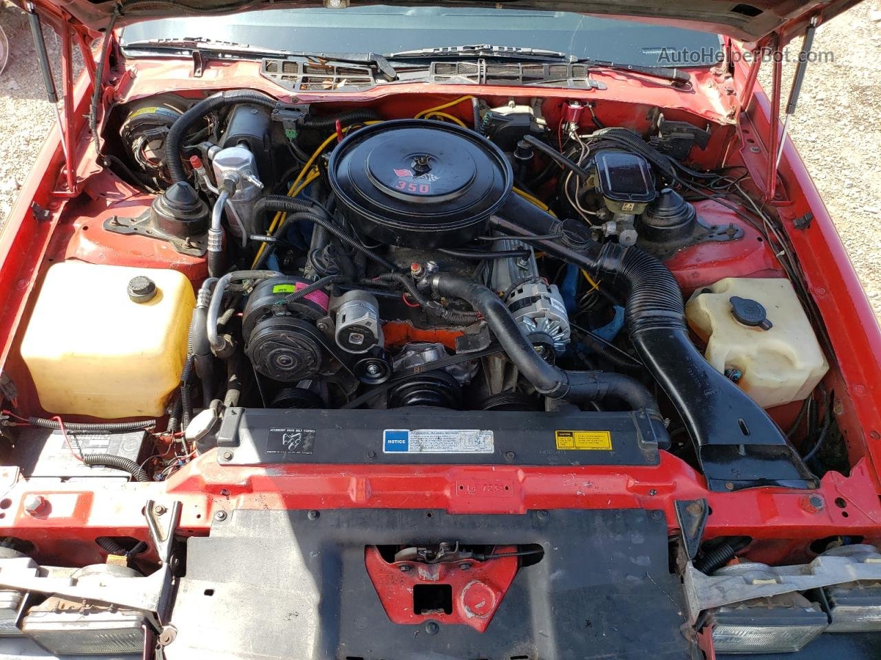 1991 Chevrolet Camaro Rs Red vin: 1G1FP23E5ML197639