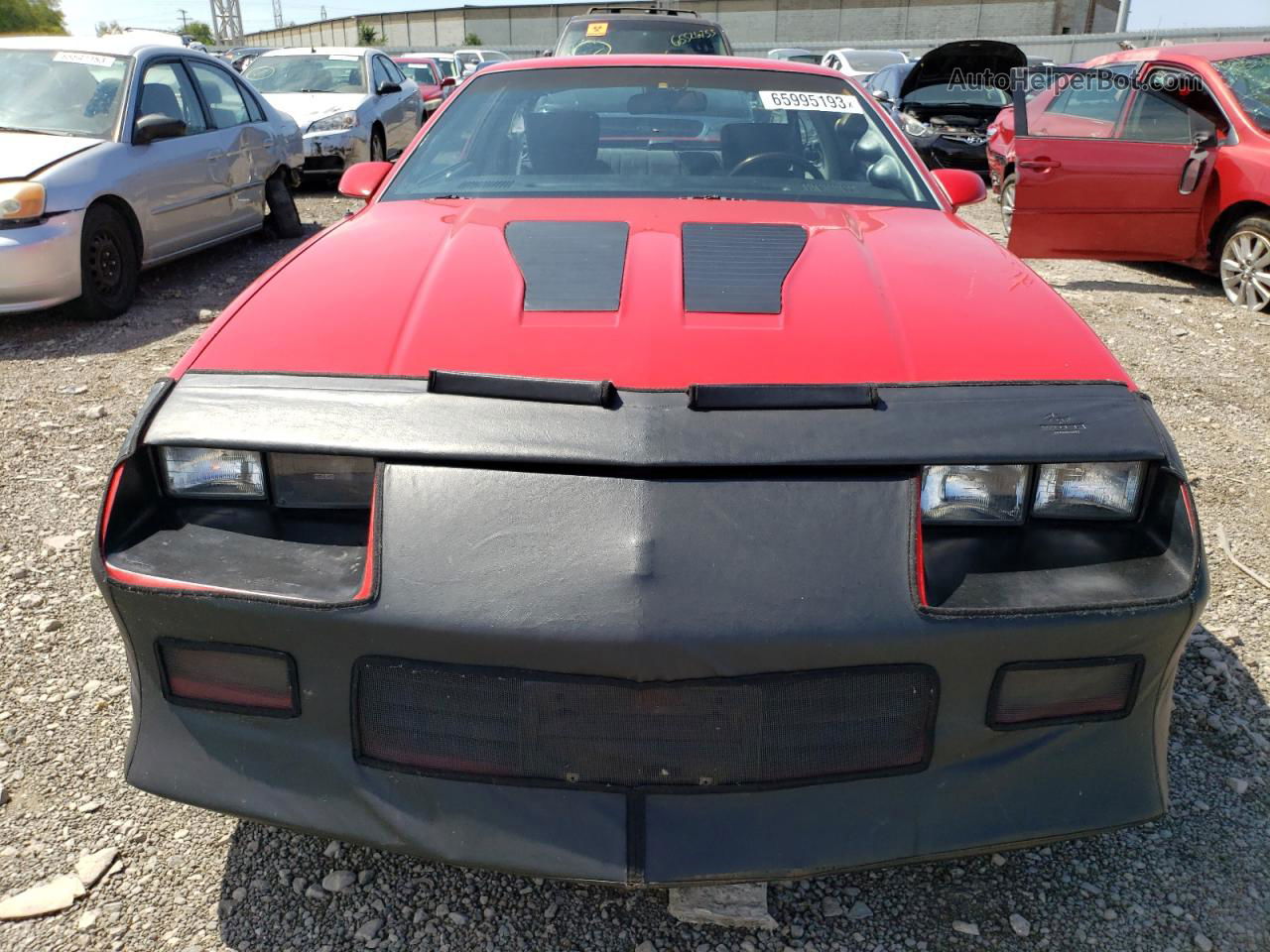 1991 Chevrolet Camaro Rs Red vin: 1G1FP23E5ML197639