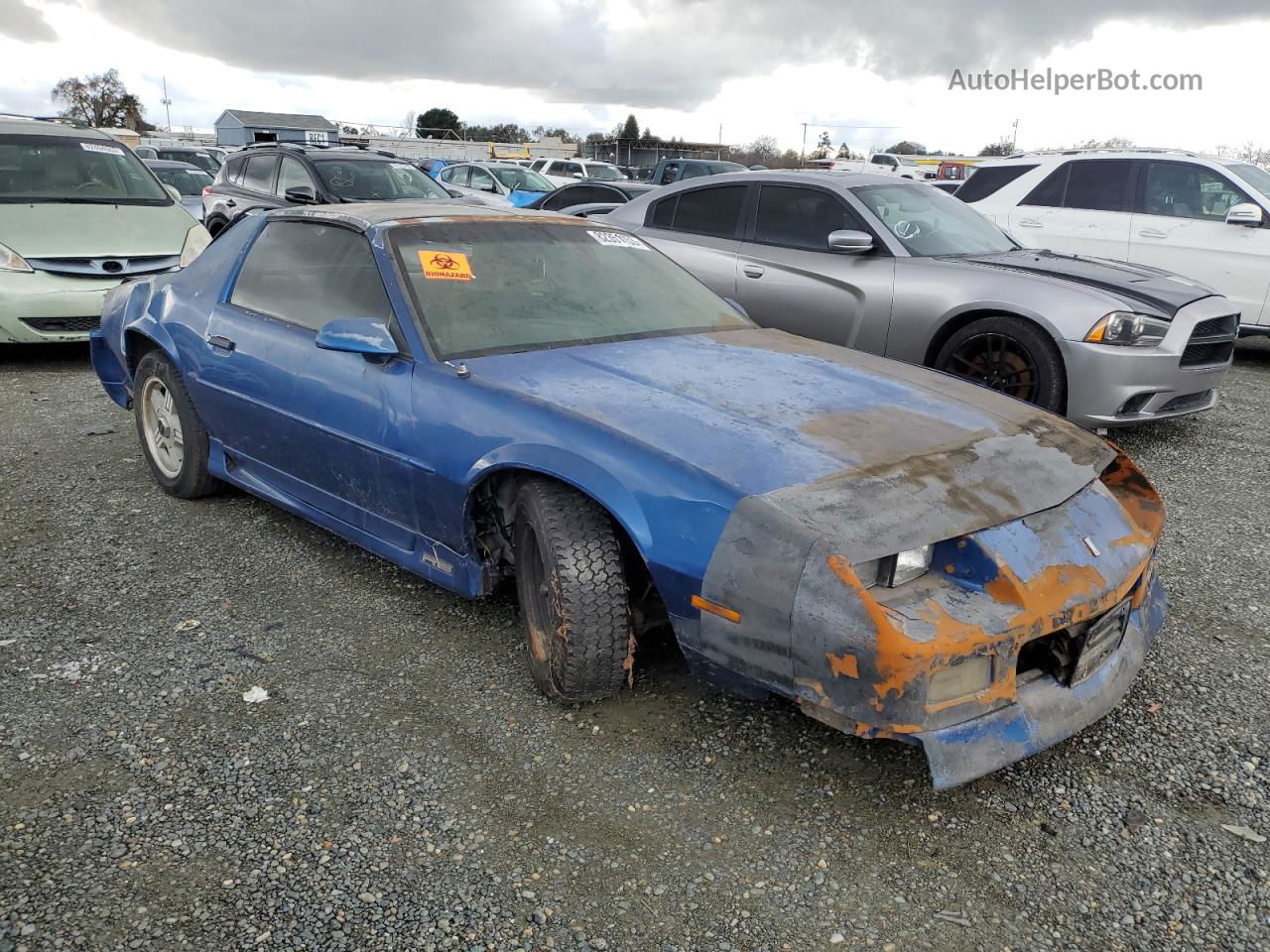 1991 Chevrolet Camaro Rs Blue vin: 1G1FP23E7ML186187