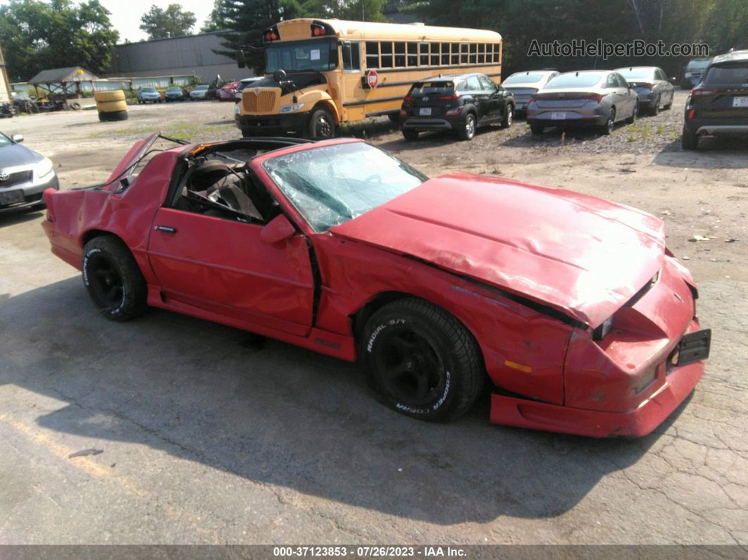 1991 Chevrolet Camaro Rs Red vin: 1G1FP23E8ML143087