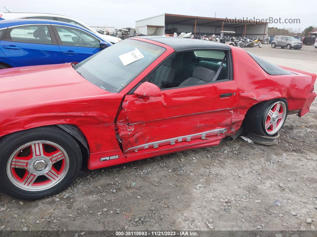 1991 Chevrolet Camaro Rs Red vin: 1G1FP23E8ML190345