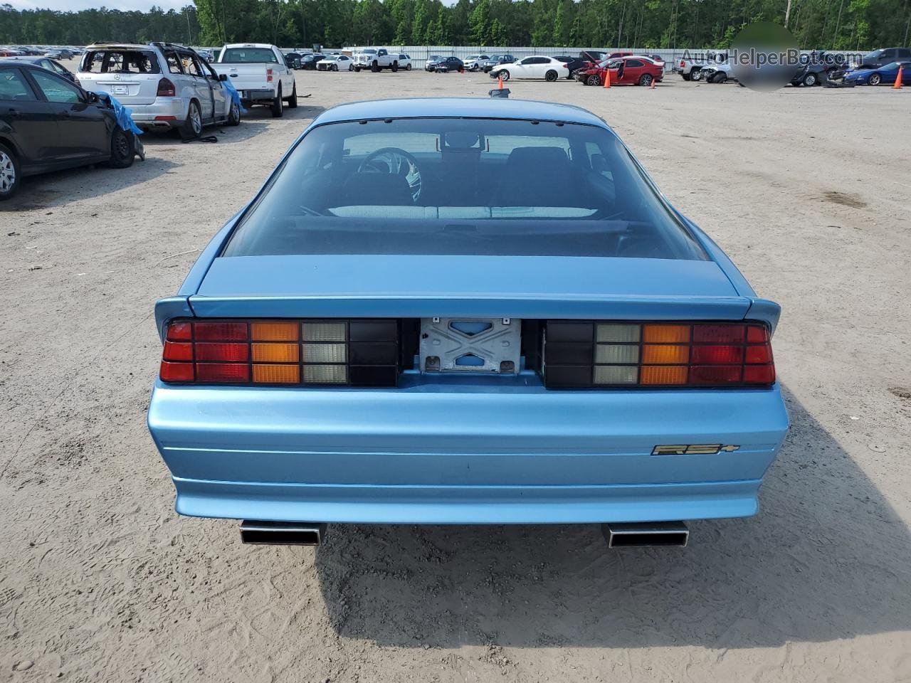 1991 Chevrolet Camaro Rs Blue vin: 1G1FP23T4ML173749