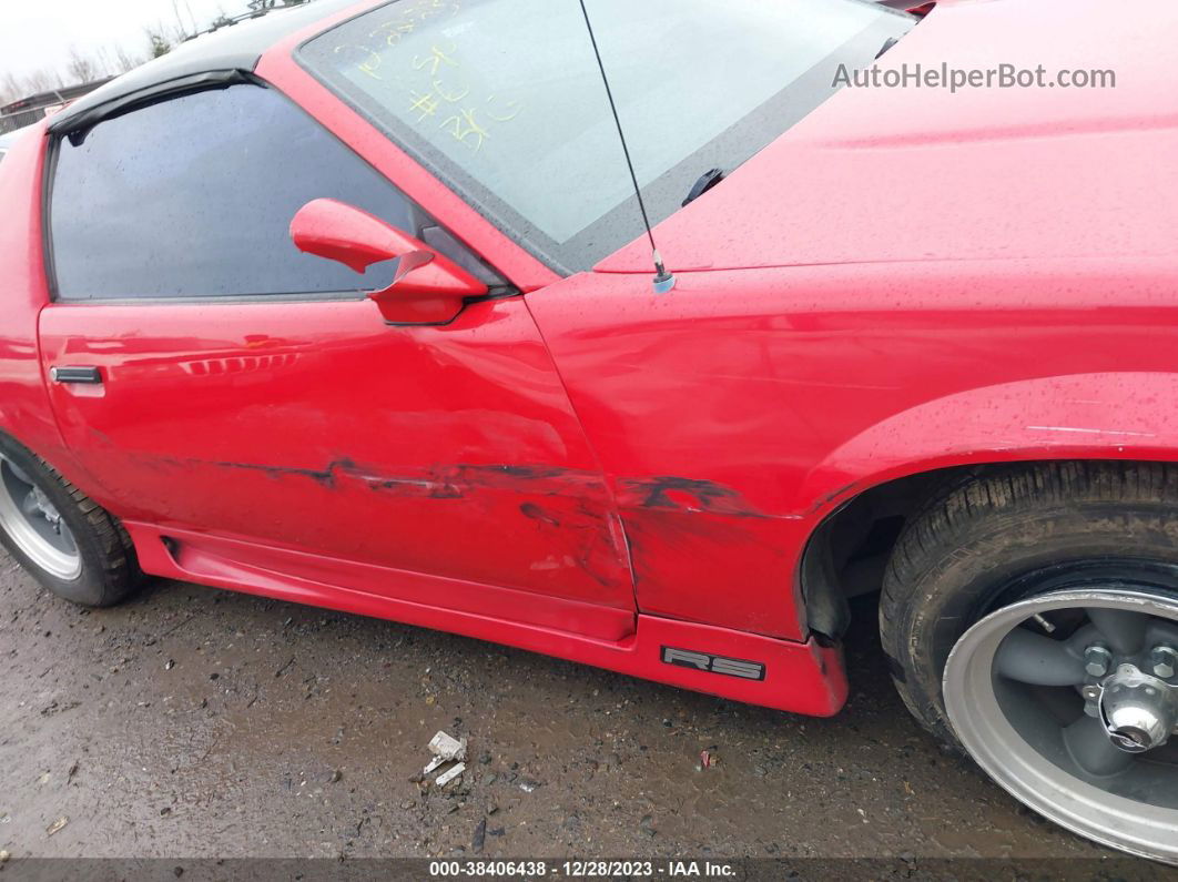 1991 Chevrolet Camaro Rs Red vin: 1G1FP23T8ML103705