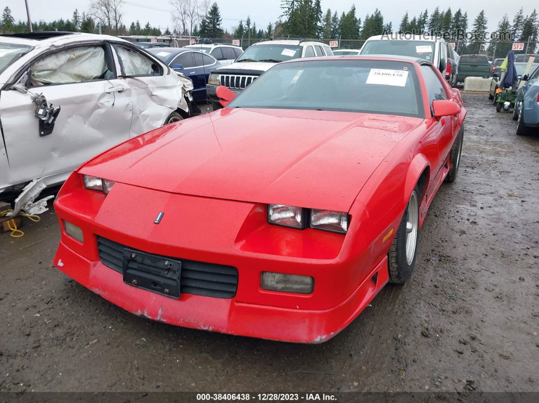 1991 Chevrolet Camaro Rs Red vin: 1G1FP23T8ML103705