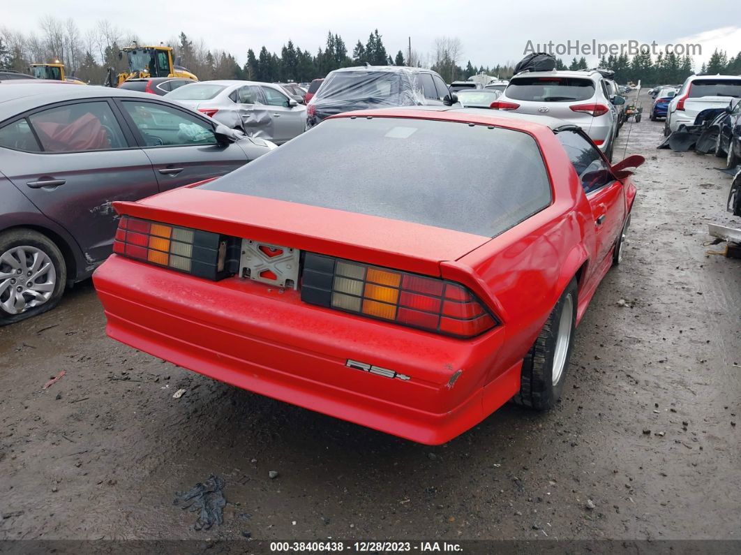 1991 Chevrolet Camaro Rs Red vin: 1G1FP23T8ML103705