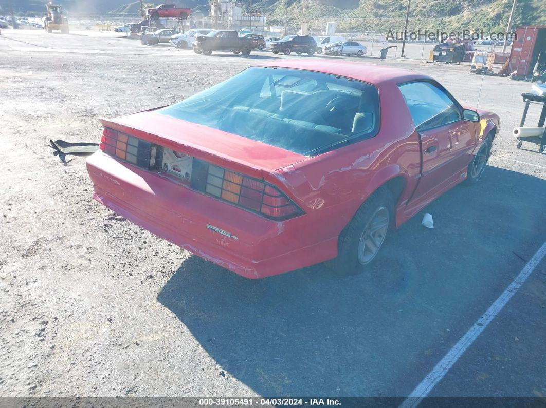 1991 Chevrolet Camaro Rs Red vin: 1G1FP23T8ML139684