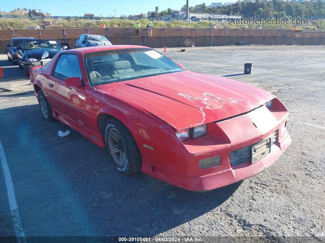 1991 Chevrolet Camaro Rs Red vin: 1G1FP23T8ML139684