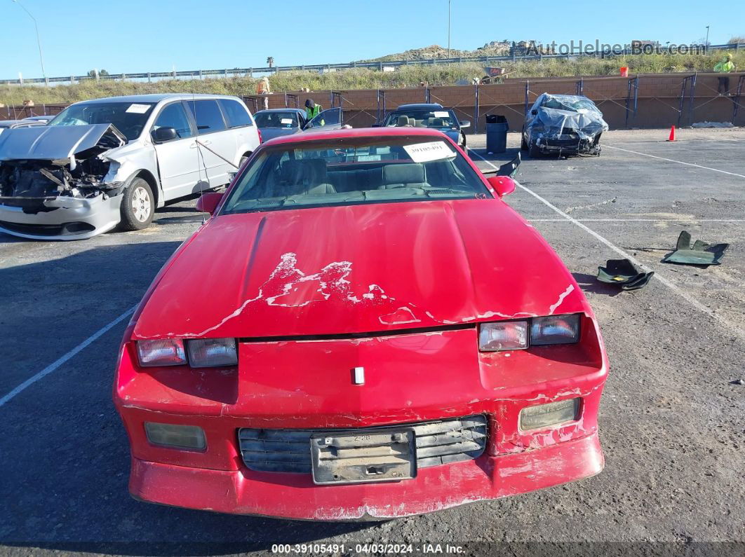 1991 Chevrolet Camaro Rs Red vin: 1G1FP23T8ML139684