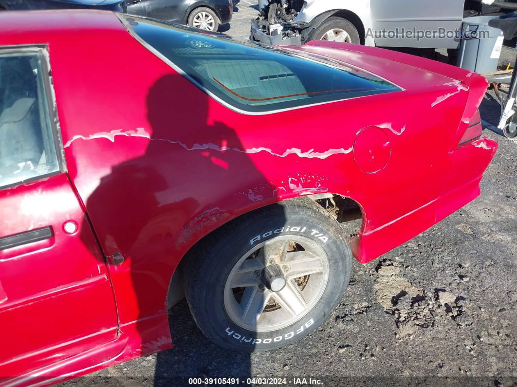 1991 Chevrolet Camaro Rs Red vin: 1G1FP23T8ML139684