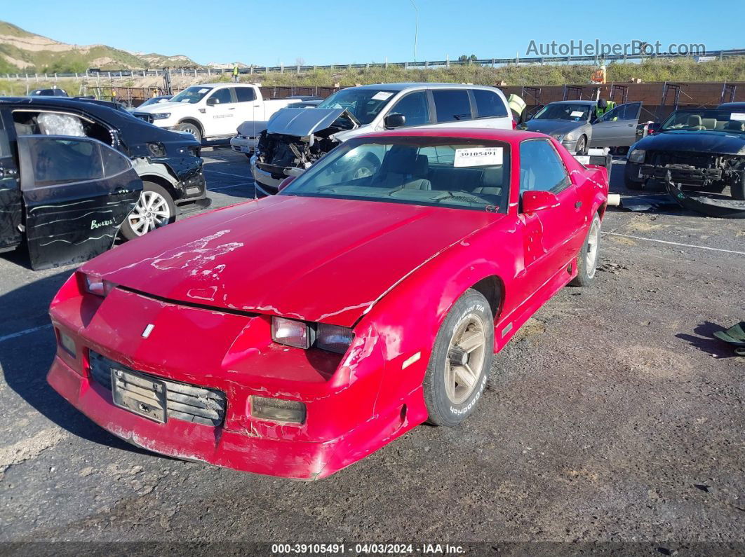 1991 Chevrolet Camaro Rs Red vin: 1G1FP23T8ML139684