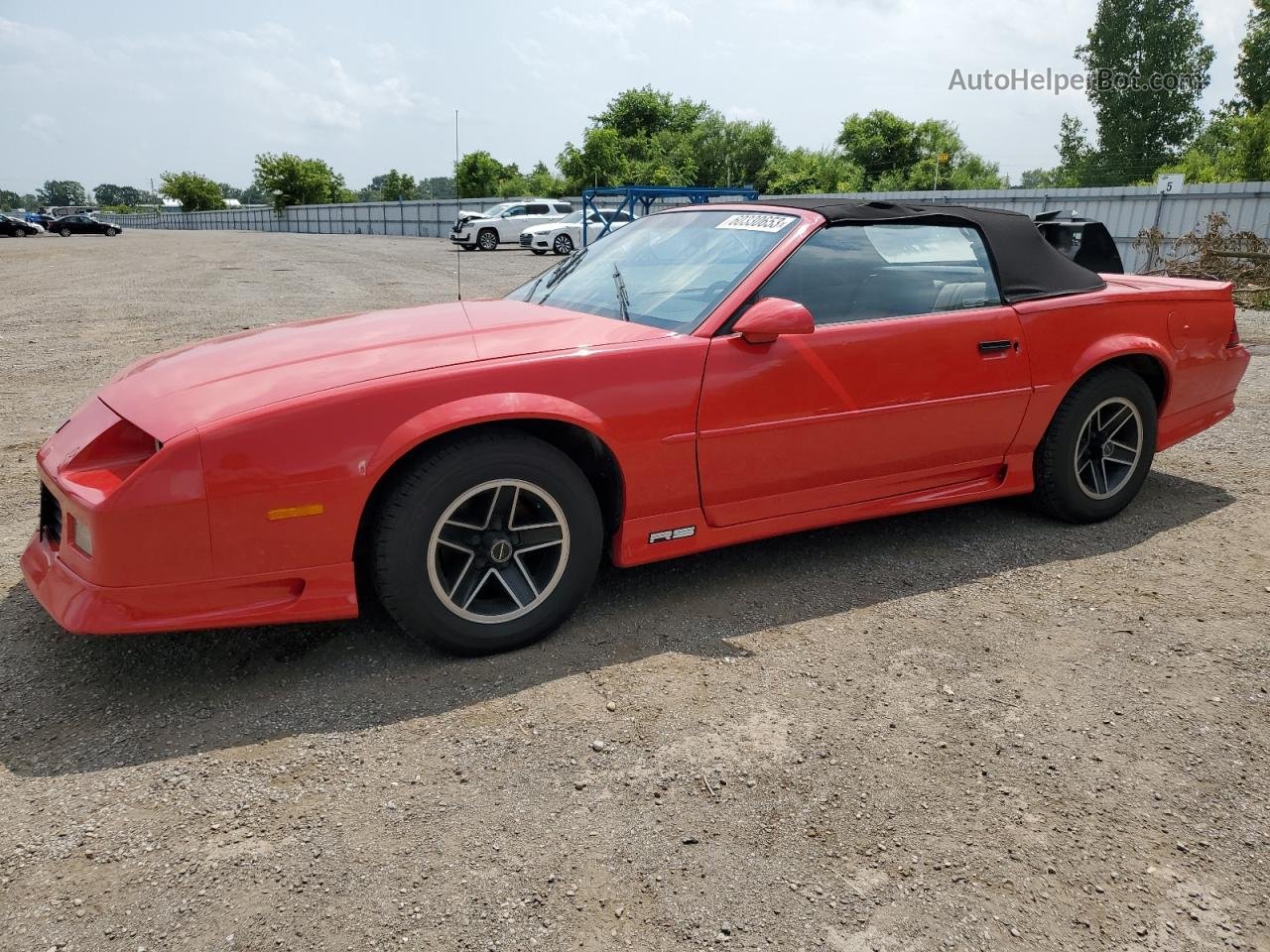 1991 Chevrolet Camaro Rs Red vin: 1G1FP33E1ML187647