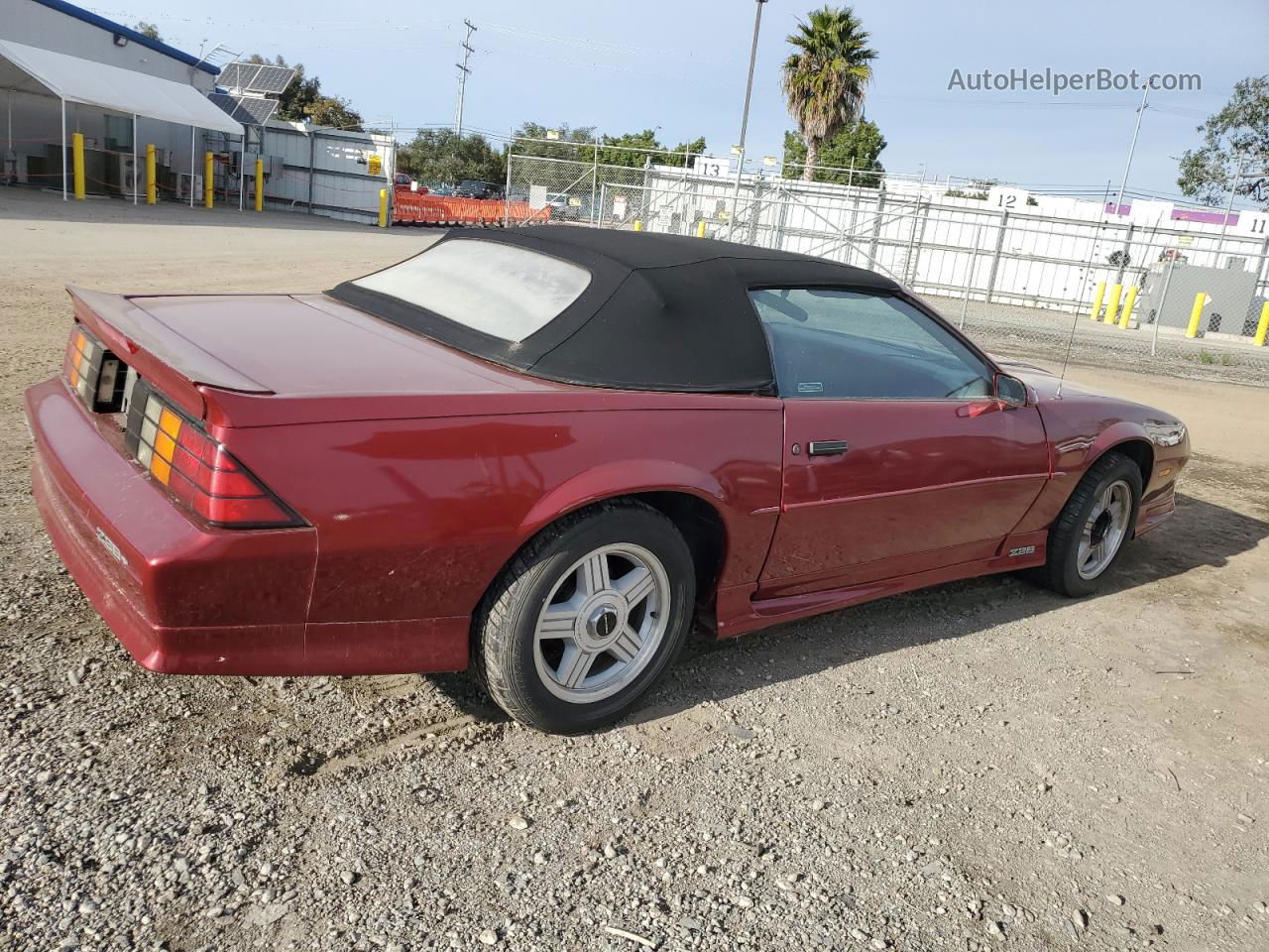 1991 Chevrolet Camaro Z28 Maroon vin: 1G1FP33F9ML143291