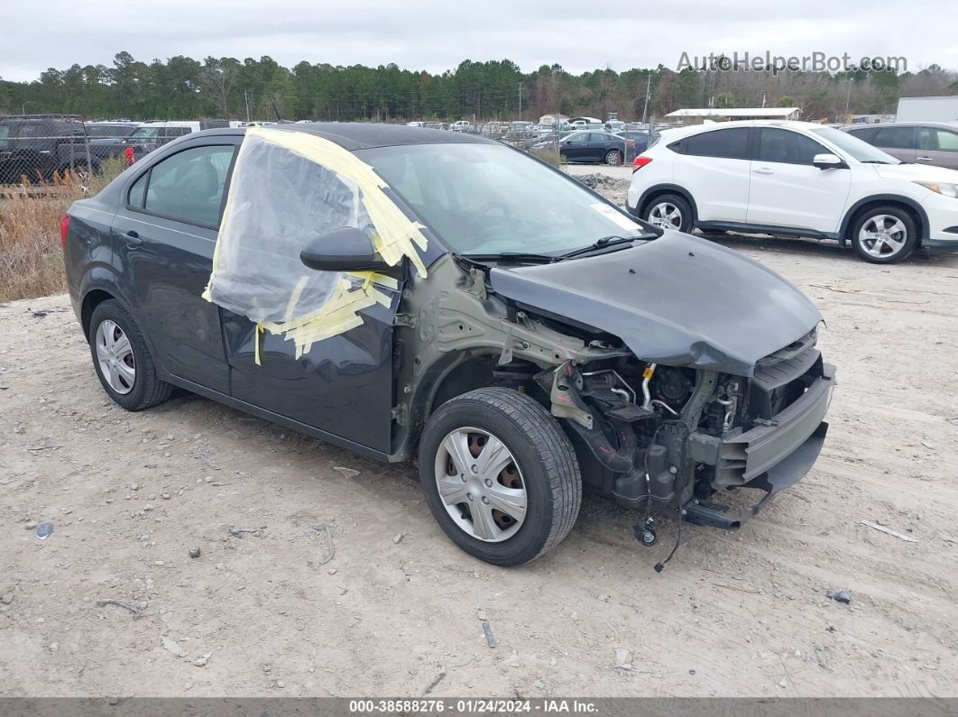 2013 Chevrolet Sonic Ls Auto Black vin: 1G1JA5SG7D4141003