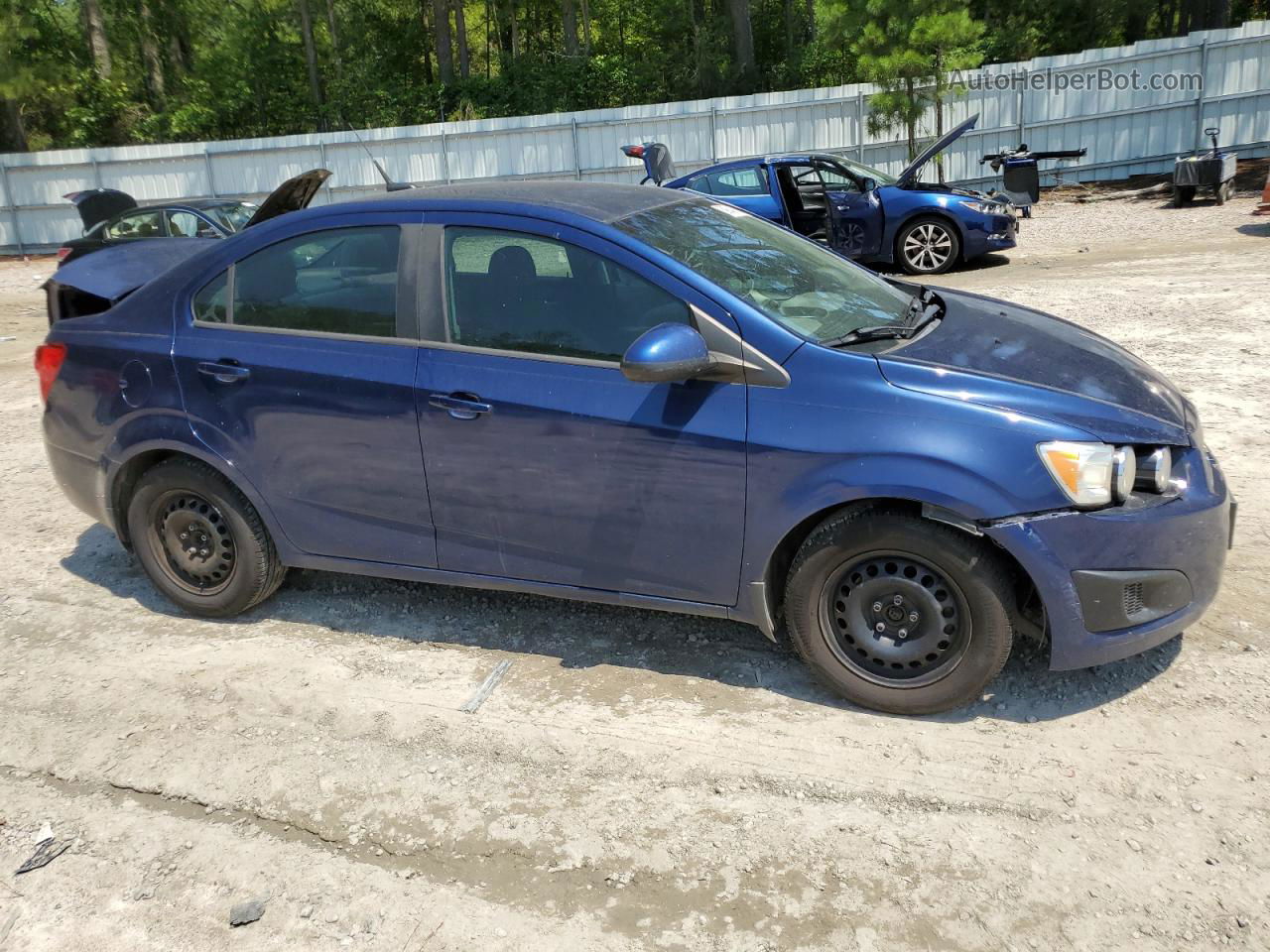 2013 Chevrolet Sonic Ls Blue vin: 1G1JA5SH0D4100835