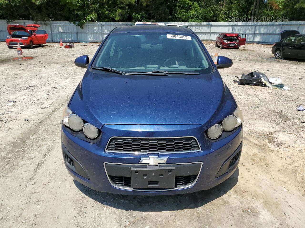 2013 Chevrolet Sonic Ls Blue vin: 1G1JA5SH0D4100835